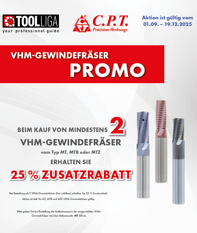 CPT VHM-Gewindefräser Aktion
